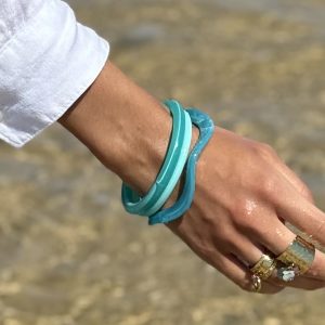 Lot de 3 joncs : bleu ou beige